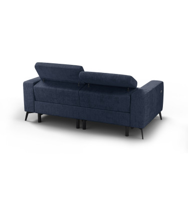 Relaxsofa 3-Sitzer MORELLO, marineblau, 2 x Relax Zero Gravity