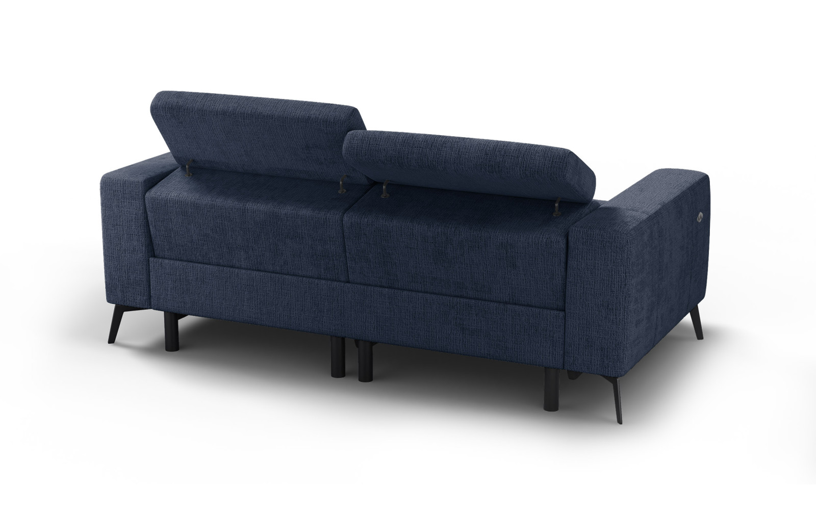 Relaxsofa 3-Sitzer MORELLO, marineblau, 2 x Relax Zero Gravity