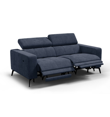 Relaxsofa 3-Sitzer MORELLO, marineblau, 2 x Relax Zero Gravity