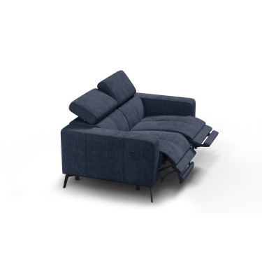 Relaxsofa 2-Sitzer MORELLO, marineblau, 2 x Relax Zero Gravity