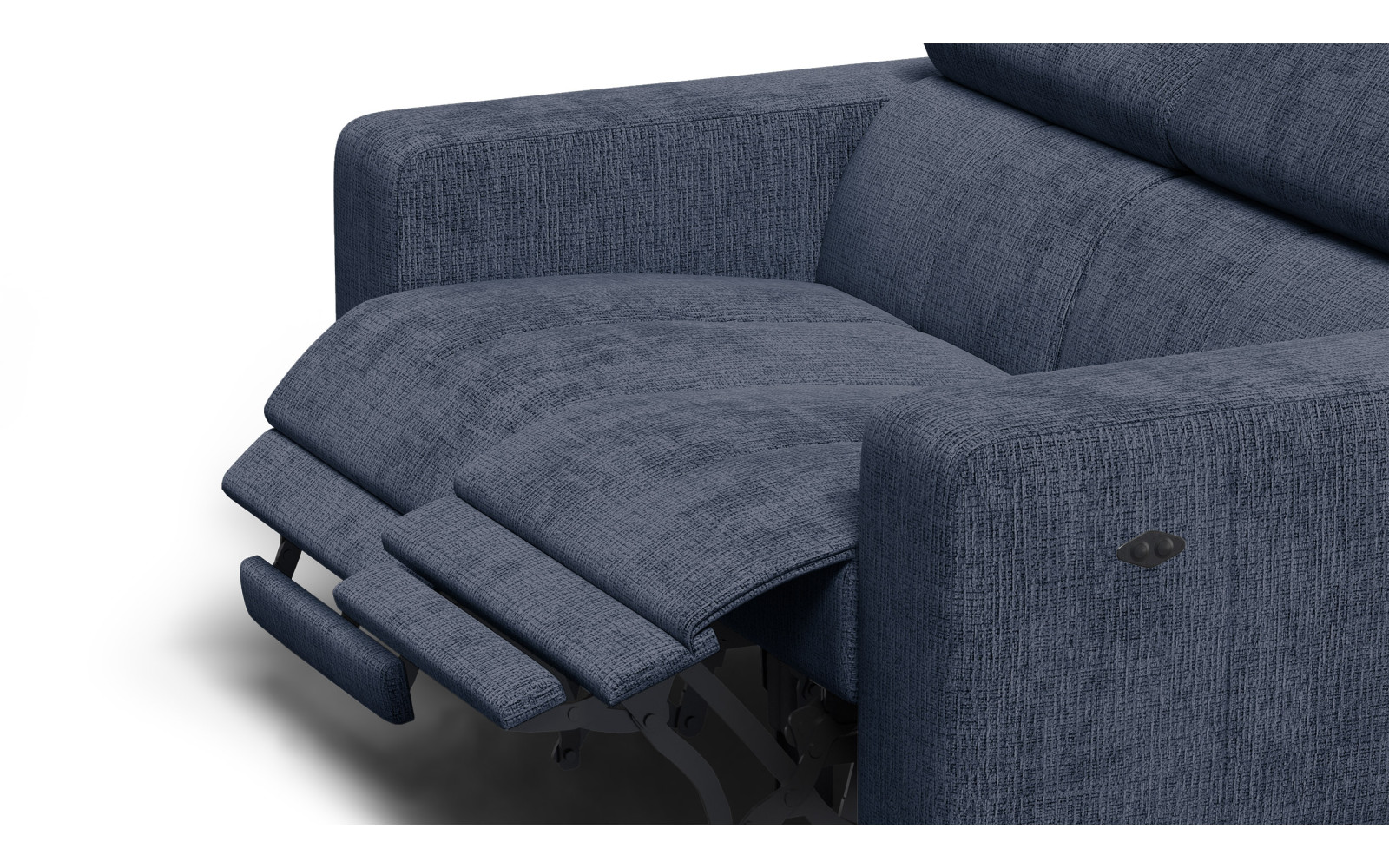 Relaxsofa 2-Sitzer MORELLO, marineblau, 2 x Relax Zero Gravity