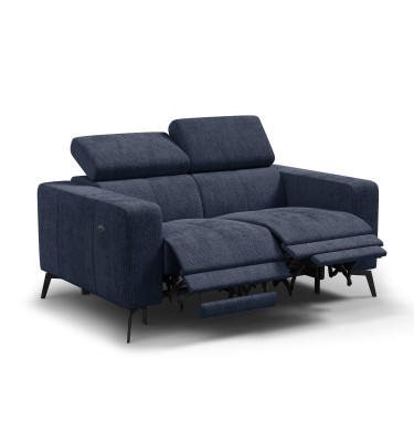 Relaxsofa 2-Sitzer MORELLO, marineblau, 2 x Relax Zero Gravity