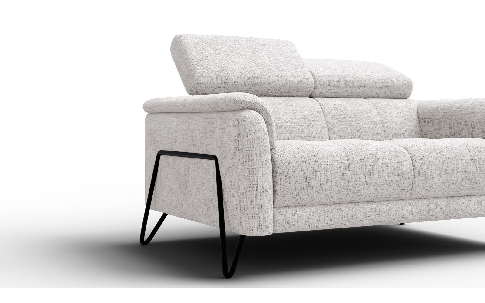 Sofa 2-Sitzer RODEN, creme