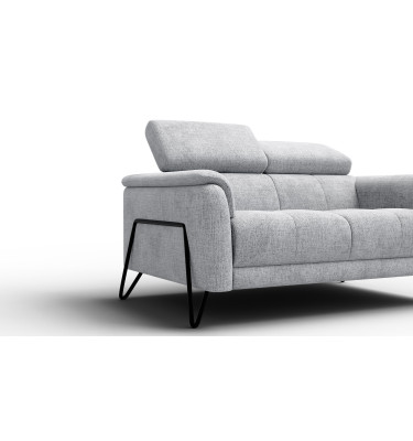 Sofa 2-Sitzer RODEN, hellgrau