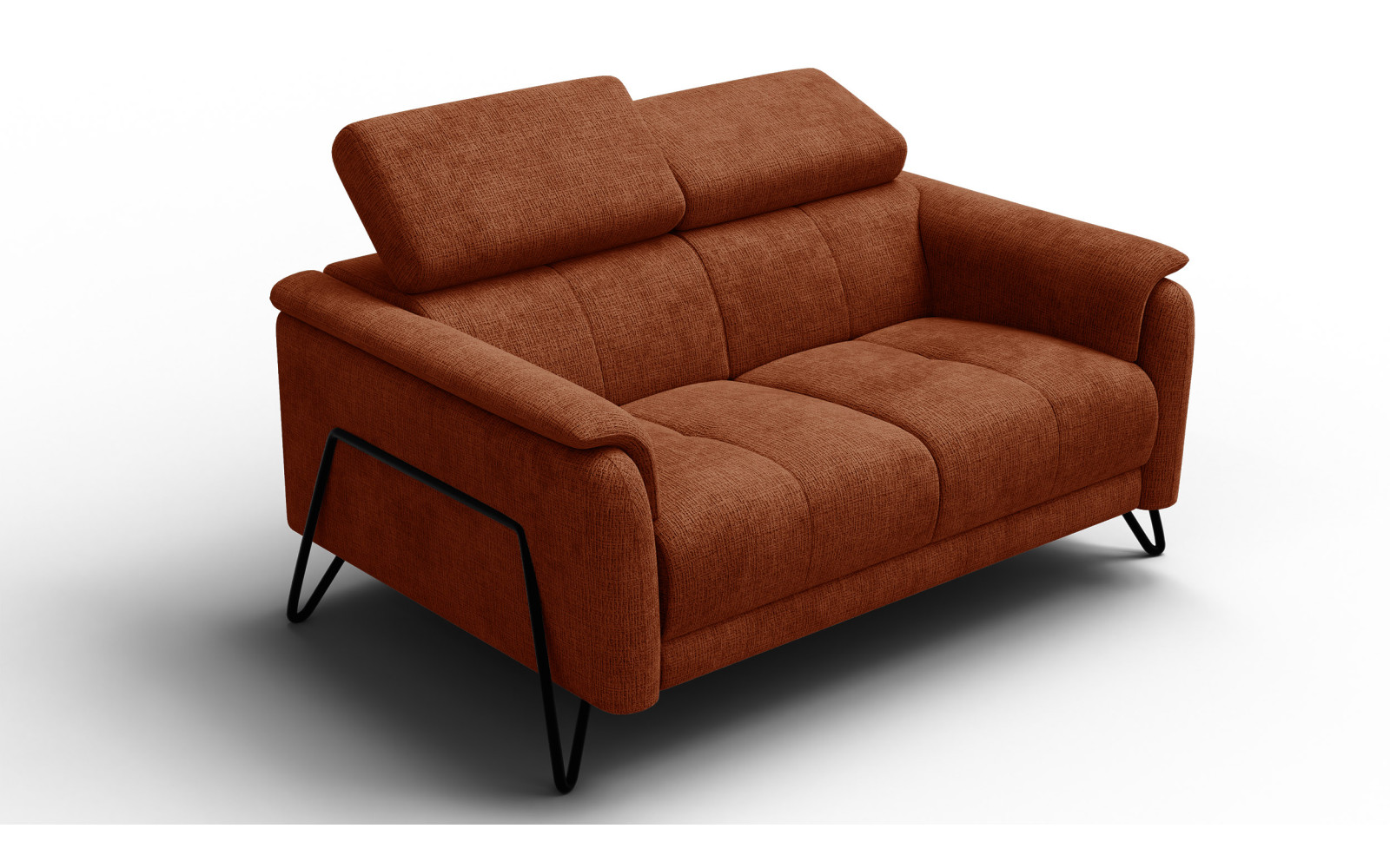 Sofa 2-Sitzer RODEN, rostrot