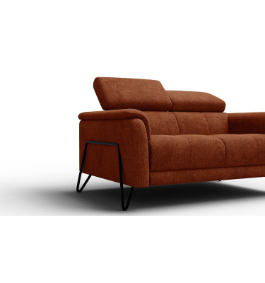 Sofa 2-Sitzer RODEN, rostrot