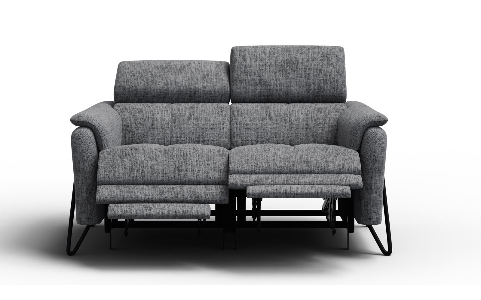 Relaxsofa 2-Sitzer RODEN, dunkelgrau