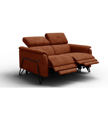Relaxsofa 2-Sitzer RODEN, rostrot