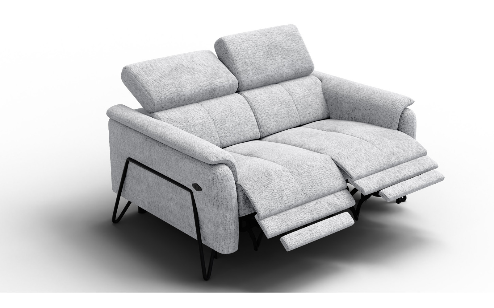 Relaxsofa 2-Sitzer RODEN, hellgrau