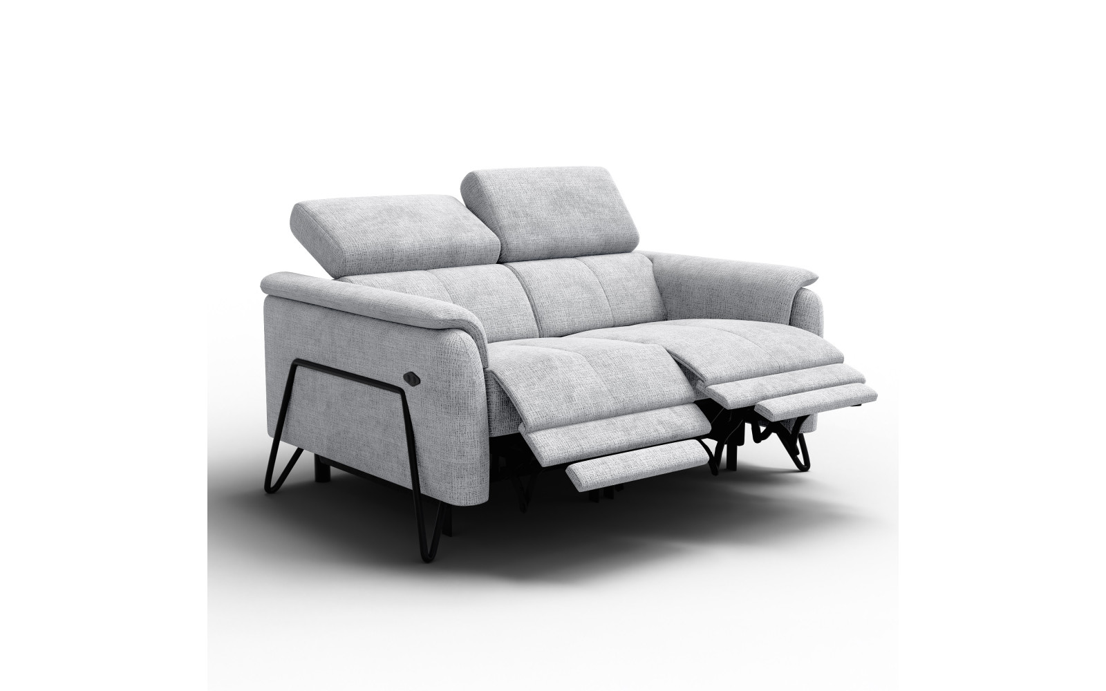 Relaxsofa 2-Sitzer RODEN, hellgrau
