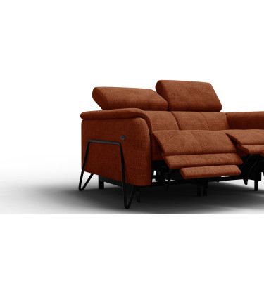 Relaxsofa 2-Sitzer RODEN, rostrot
