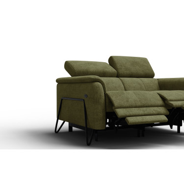 Relaxsofa 2-Sitzer RODEN, olive