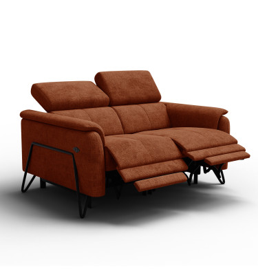 Relaxsofa 2-Sitzer RODEN, rostrot