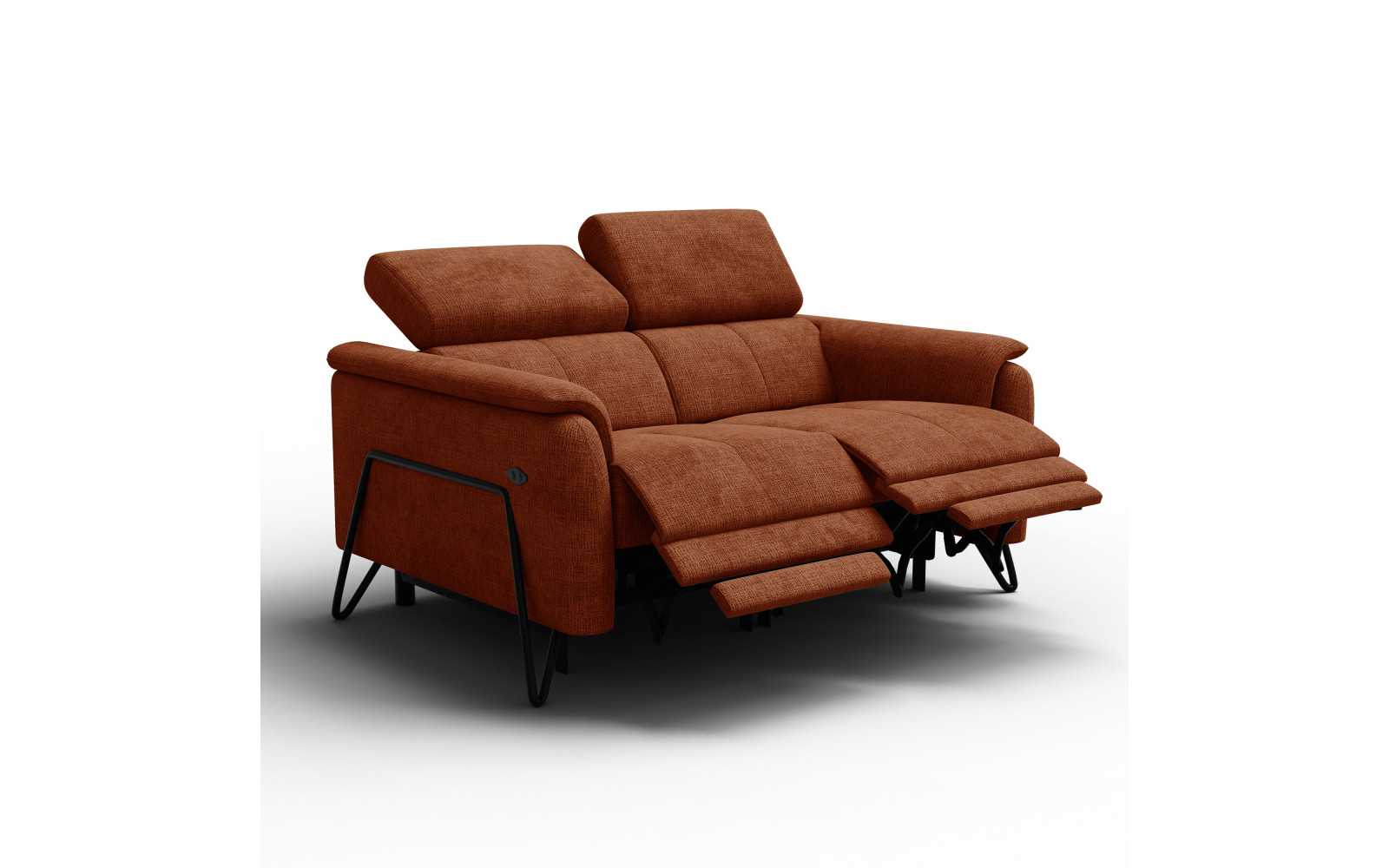 Relaxsofa 2-Sitzer RODEN, rostrot