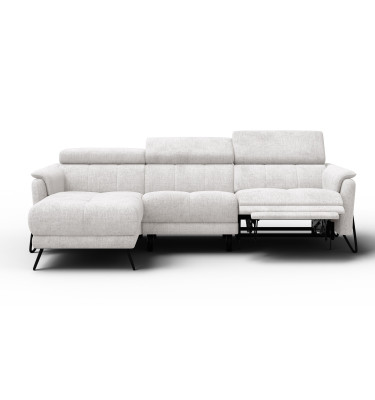 Ecksofa 4-Sitzer mit Relax RODEN, creme