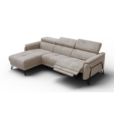 Ecksofa 4-Sitzer mit Relax RODEN, beige