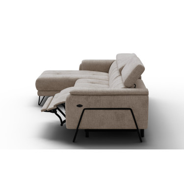Ecksofa 4-Sitzer mit Relax RODEN, beige