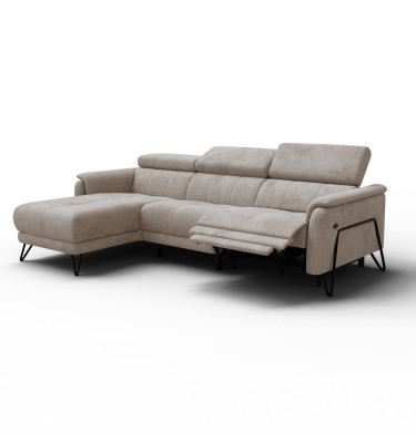 Ecksofa 4-Sitzer mit Relax RODEN, beige