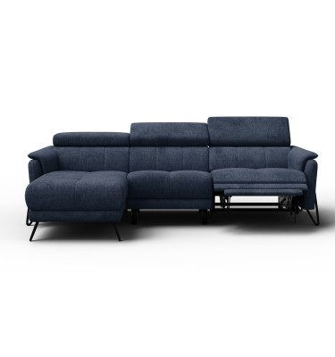 Ecksofa 4-Sitzer mit Relax RODEN, marineblau