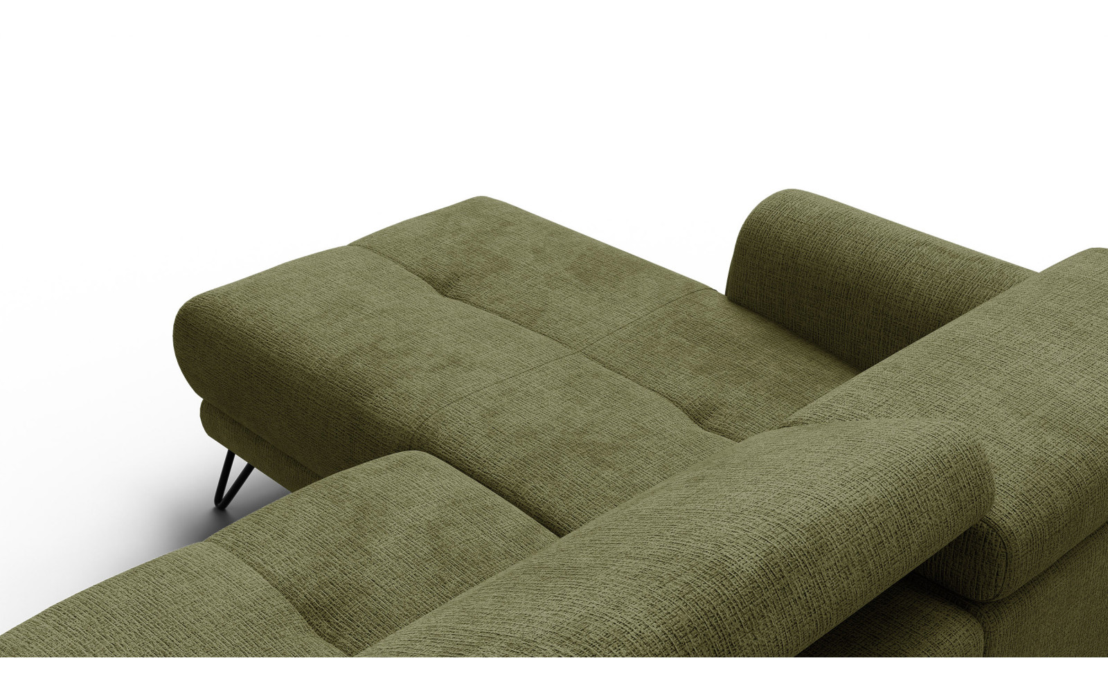 Ecksofa 4-Sitzer mit Relax RODEN, olive