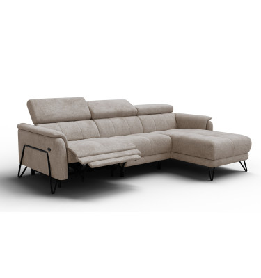 Ecksofa 4-Sitzer mit Relax RODEN, beige