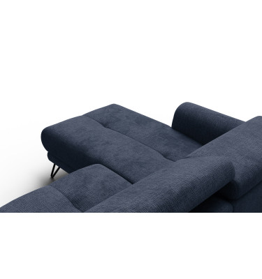 Ecksofa 4-Sitzer mit Relax RODEN, marineblau