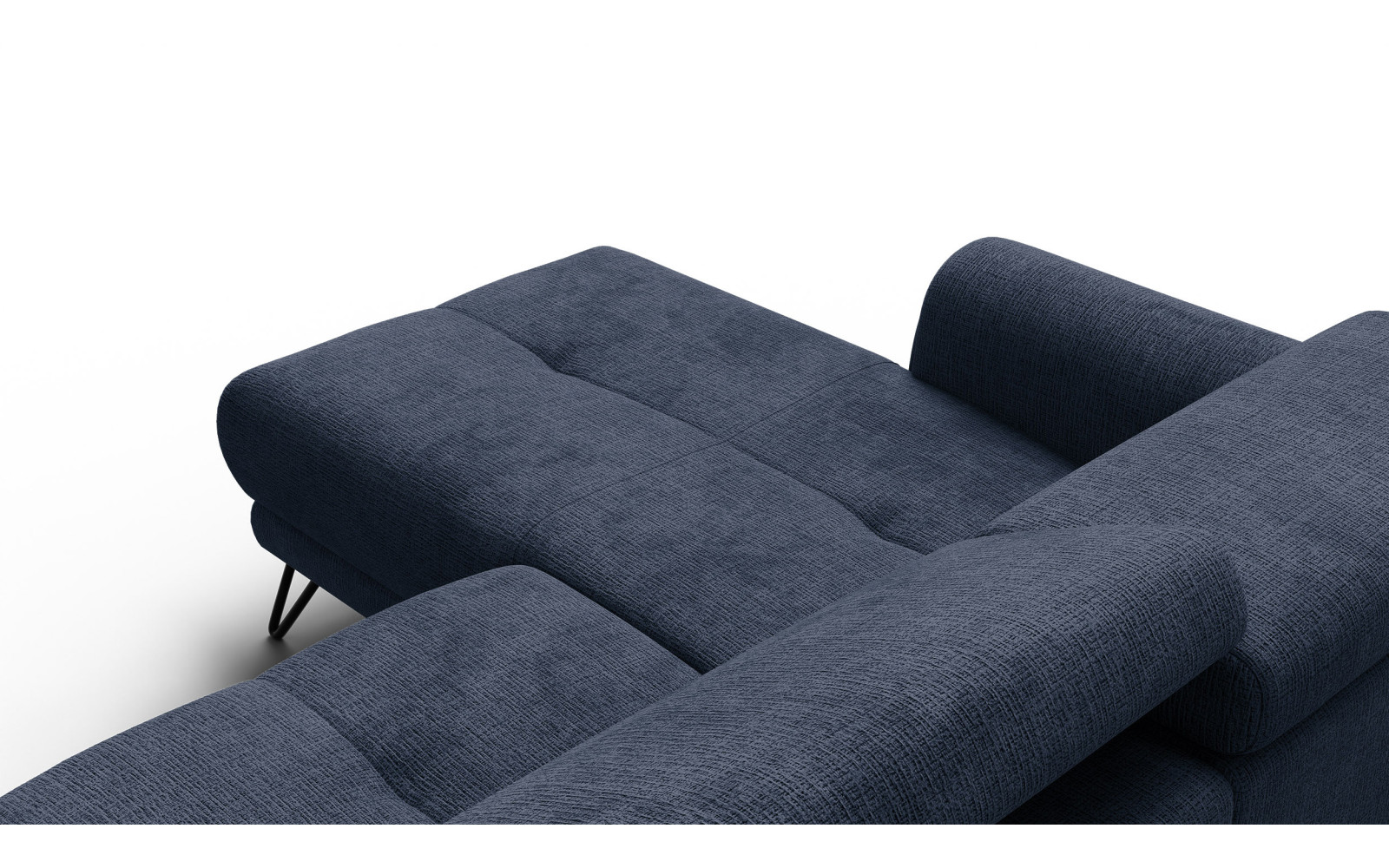 Ecksofa 4-Sitzer mit Relax RODEN, marineblau