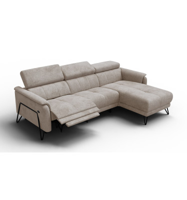 Ecksofa 4-Sitzer mit Relax RODEN, beige