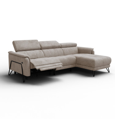 Ecksofa 4-Sitzer mit Relax RODEN, beige