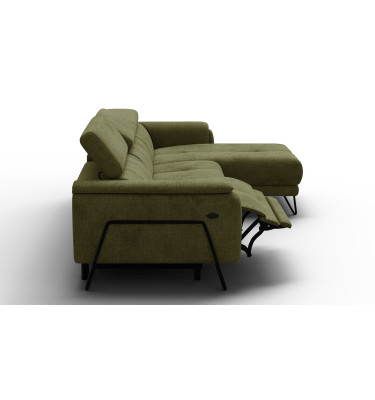Ecksofa 4-Sitzer mit Relax RODEN, olive