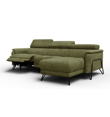 Ecksofa 4-Sitzer mit Relax RODEN, olive