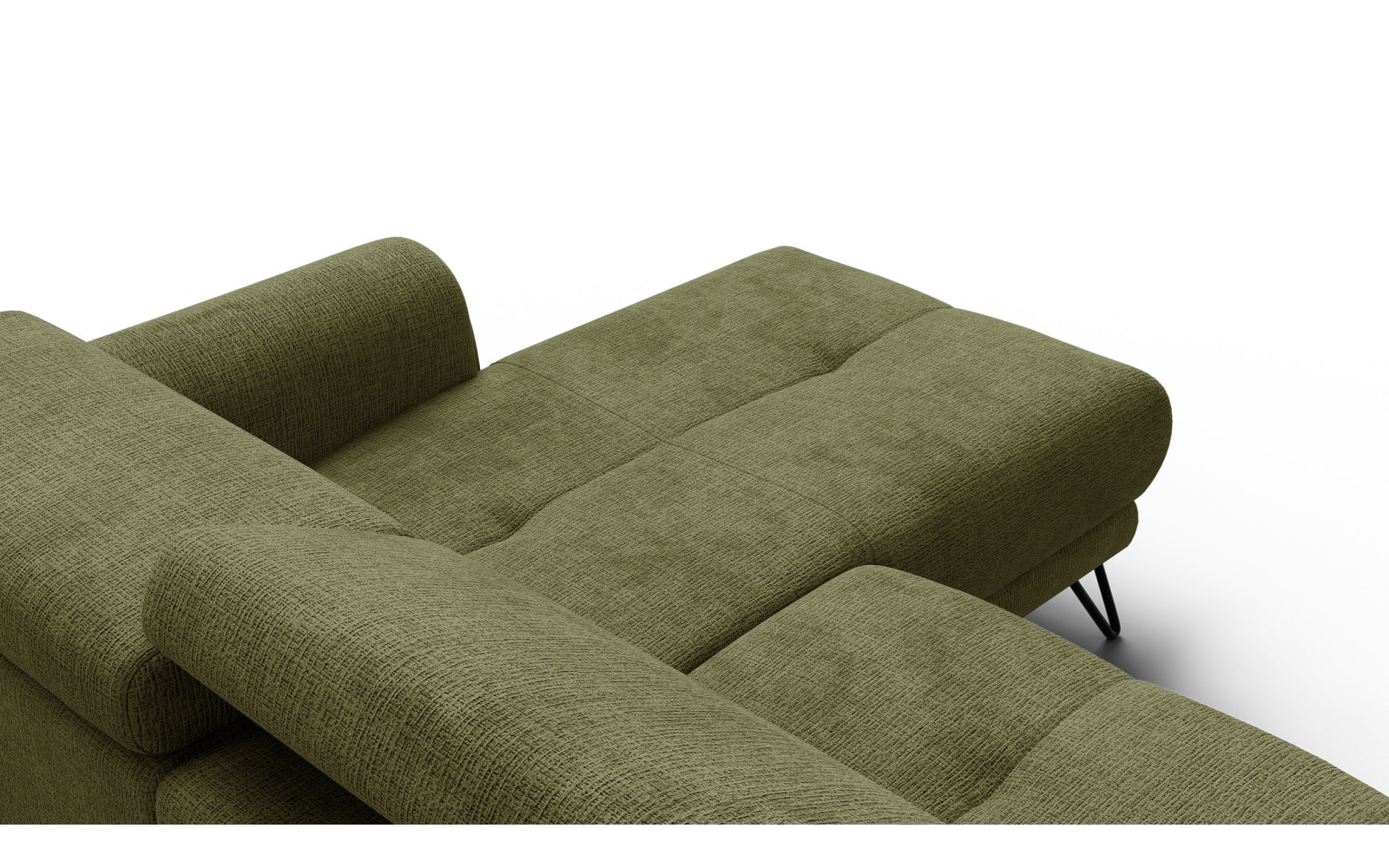 Ecksofa 4-Sitzer mit Relax RODEN, olive