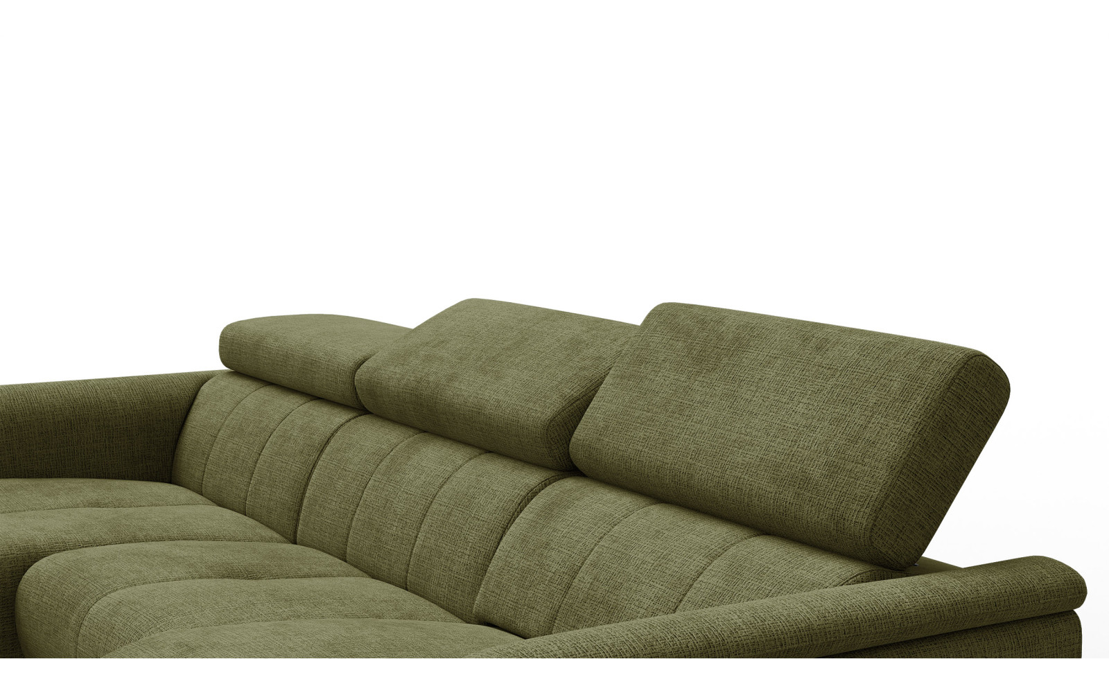 Ecksofa 4-Sitzer mit Relax RODEN, olive