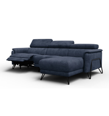 Ecksofa 4-Sitzer mit Relax RODEN, marineblau