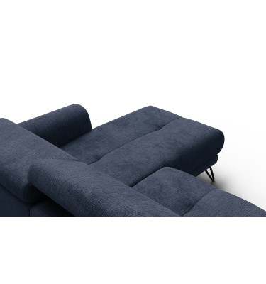 Ecksofa 4-Sitzer mit Relax RODEN, marineblau