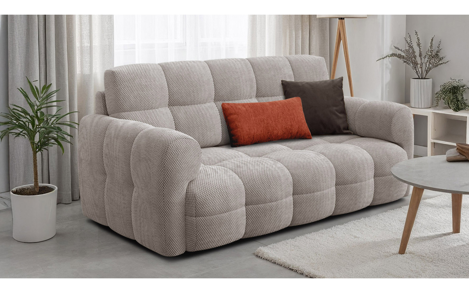 Sofa 2,5-Sitzer MELLOW, beige