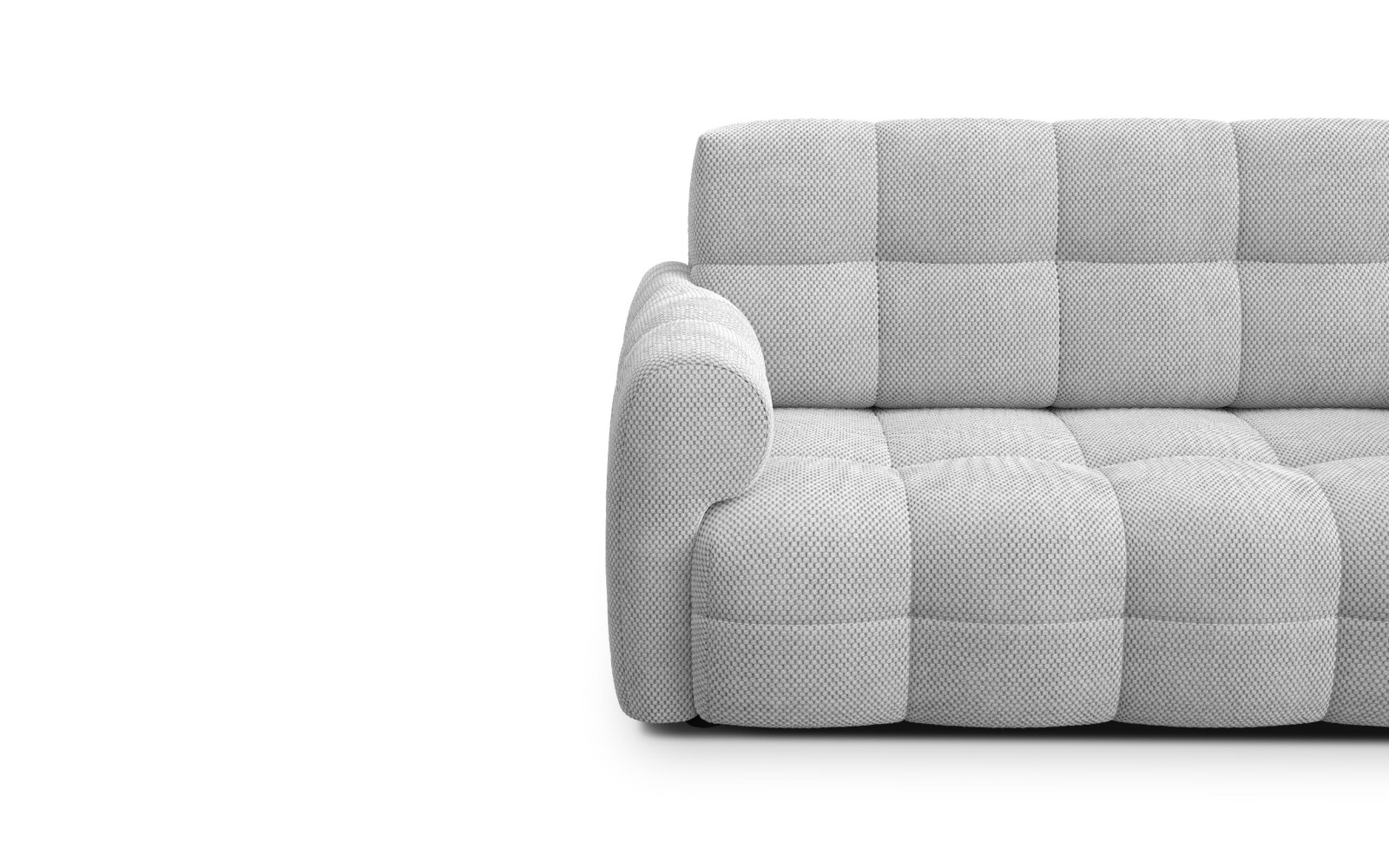 Sofa 2,5-Sitzer MELLOW, hellgrau