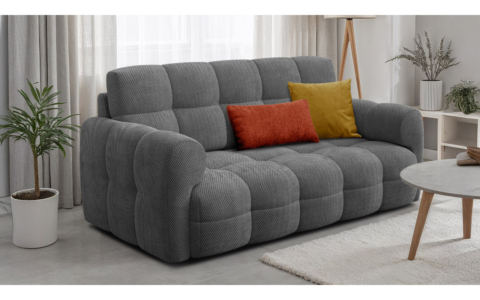 Sofa 2,5-Sitzer MELLOW, grau