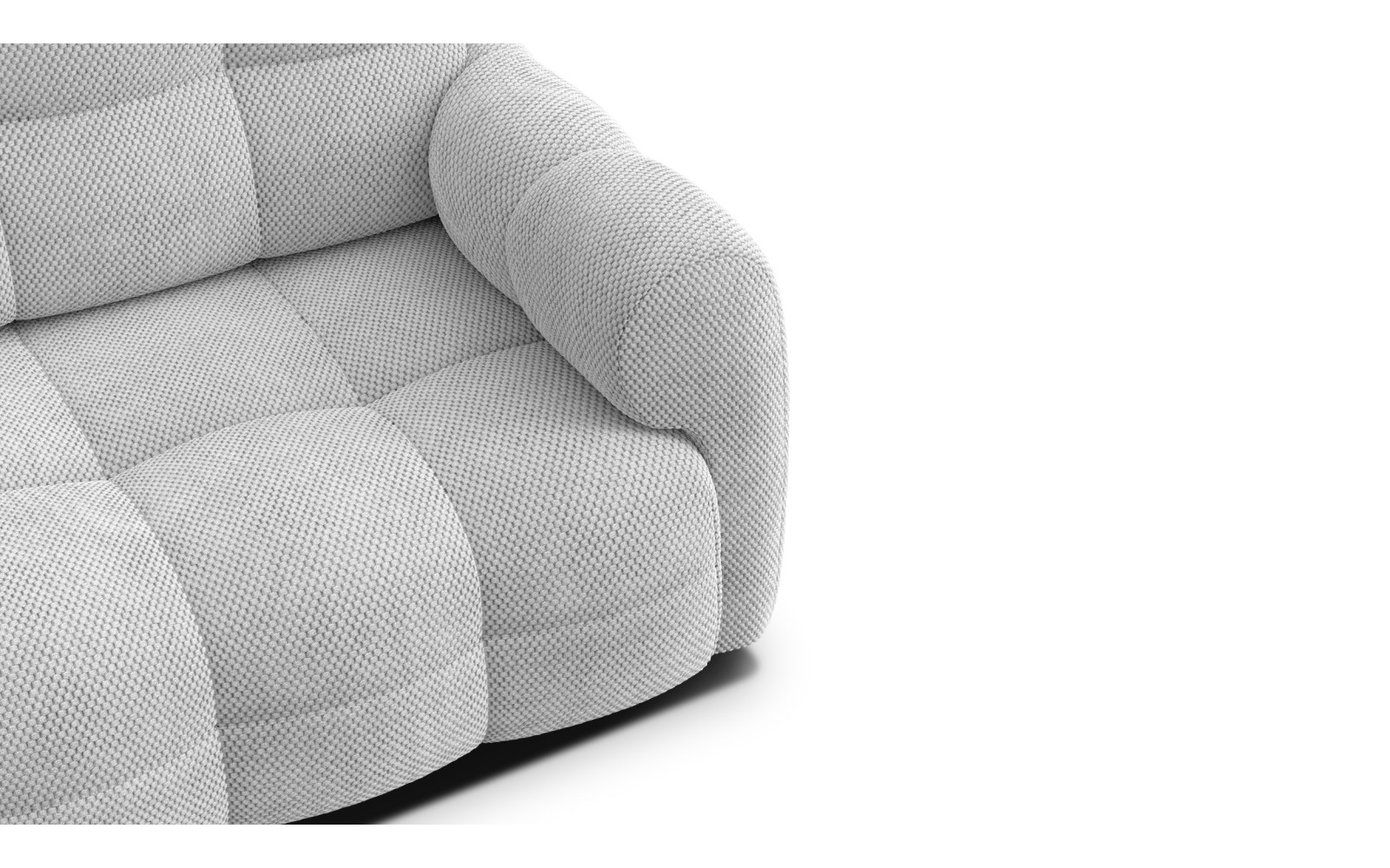 Sofa 2,5-Sitzer MELLOW, hellgrau