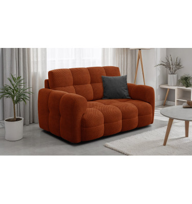 Sofa 2-Sitzer MELLOW, dunkelorange