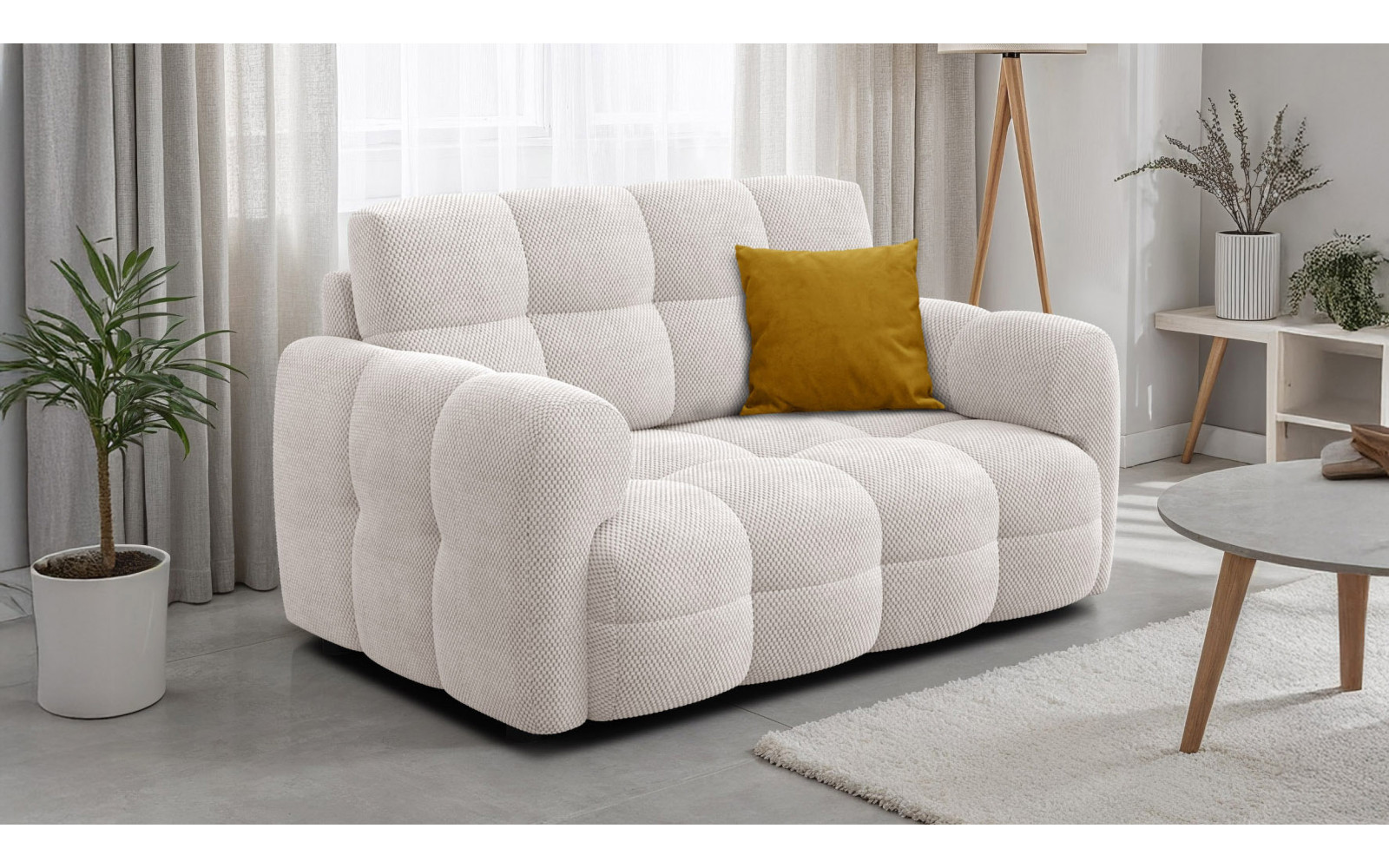 Sofa 2-Sitzer MELLOW, creme