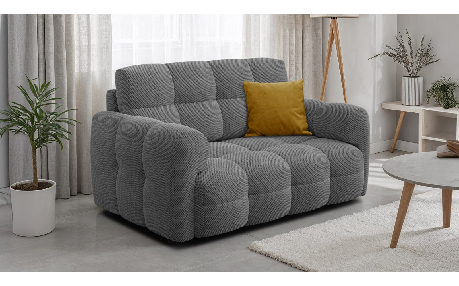 Sofa 2-Sitzer MELLOW, grau