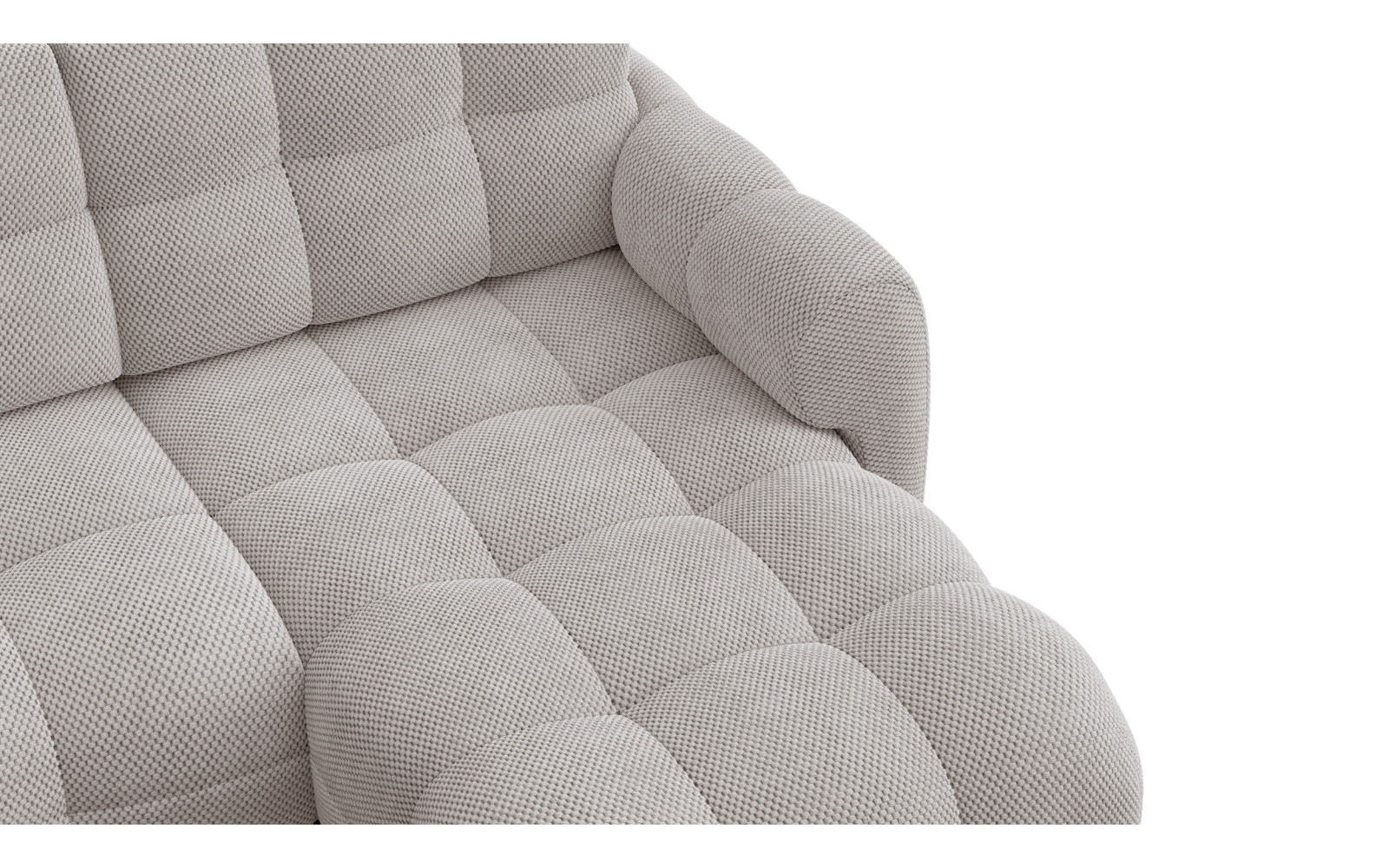 Ecksofa 3-Sitzer rechts MELLOW, beige