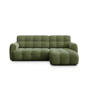 Ecksofa 3-Sitzer rechts MELLOW, olive