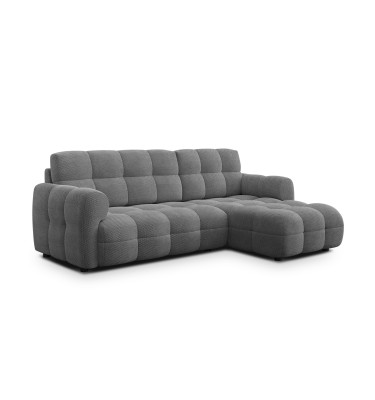 Ecksofa 3-Sitzer rechts MELLOW, grau