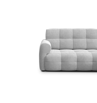 Ecksofa 3-Sitzer rechts MELLOW, hellgrau