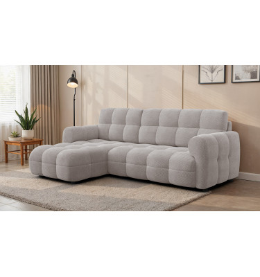 Ecksofa 3-Sitzer links MELLOW, beige