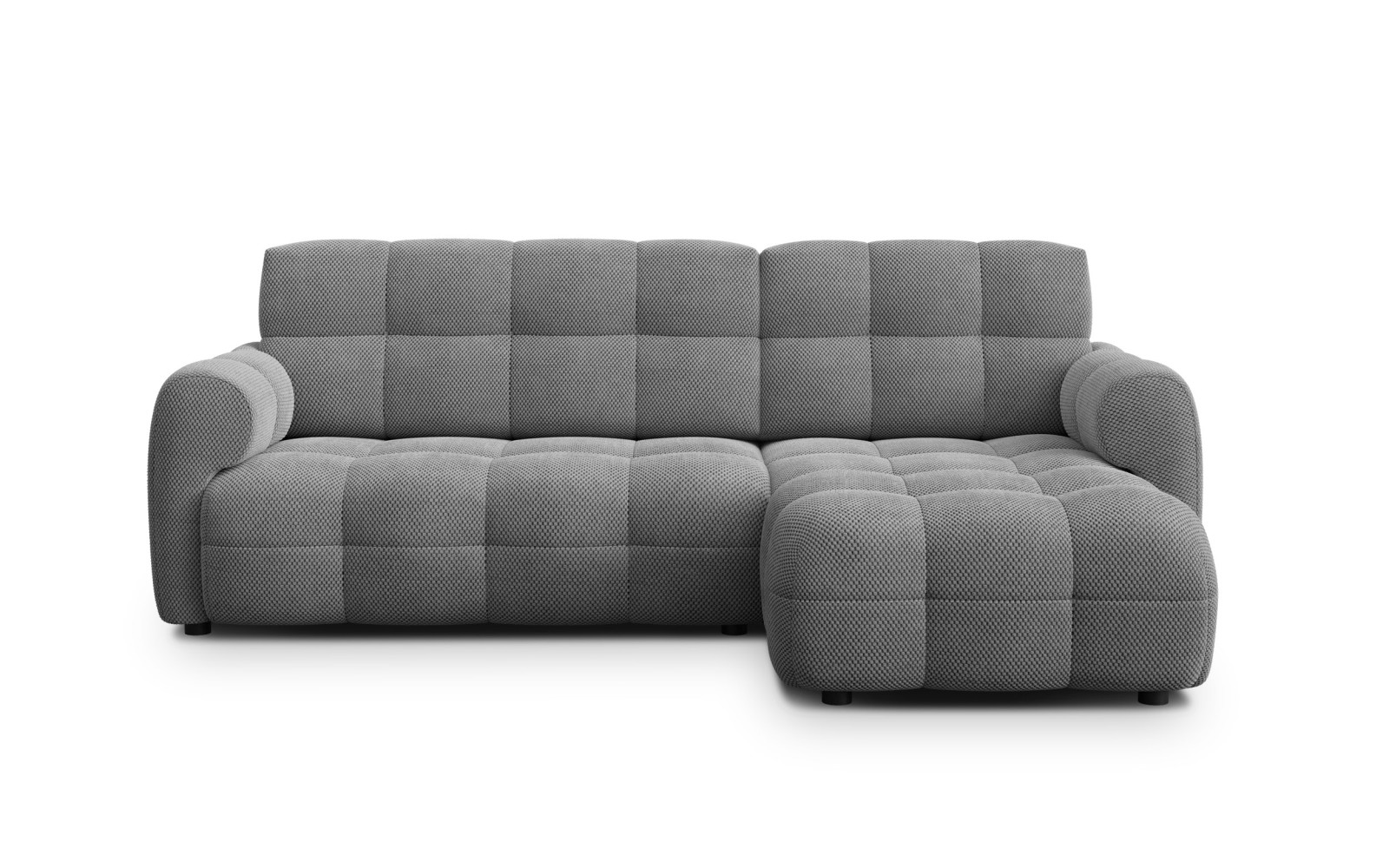 Ecksofa 3-Sitzer rechts MELLOW, grau