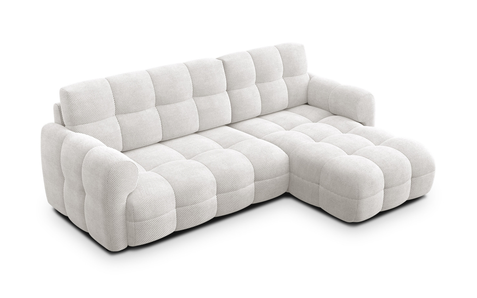 Ecksofa 3-Sitzer rechts MELLOW, creme