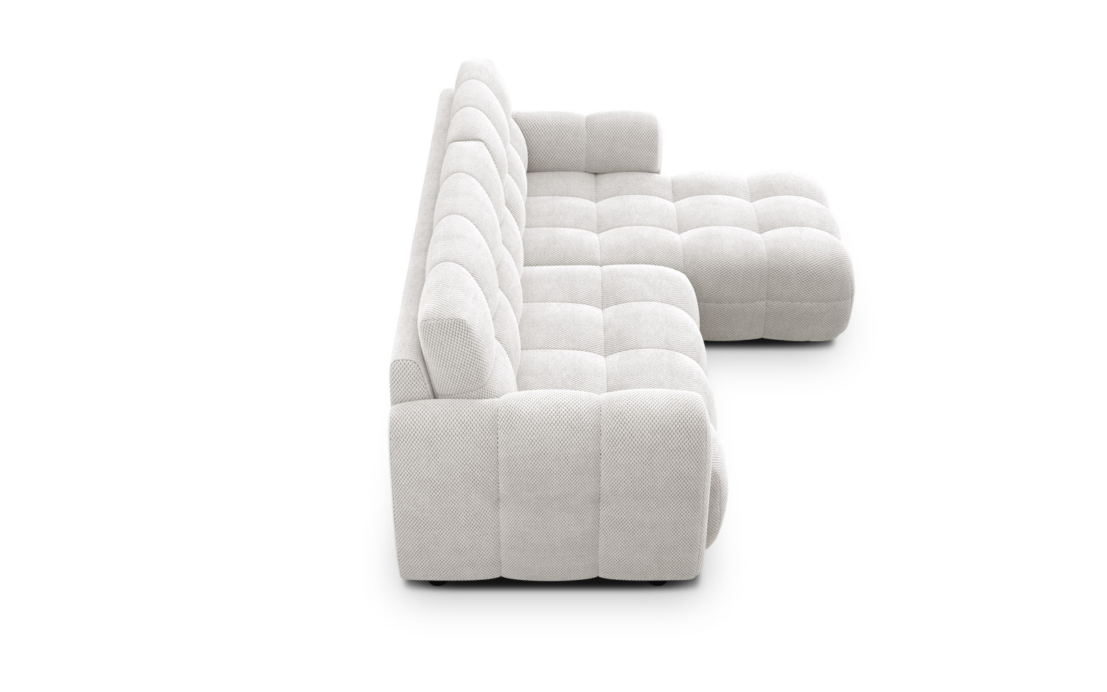 Ecksofa 3-Sitzer rechts MELLOW, creme